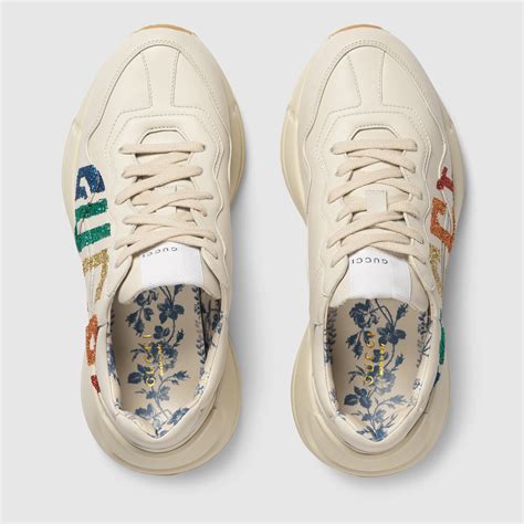 swag sparkle gucci shoes|Gucci rhyton sneakers.